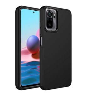Xiaomi Redmi Note 10S Kılıf Luna Dışı Soft Yumuşak İçi Kadife (Buz Mavisi)