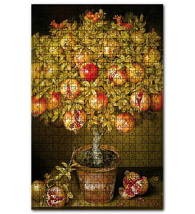 Cakapuzzle Saksıdaki Olgun Narlar Görseli Puzzle Yapboz MDF (Ahşap) (1000 Parça)