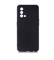 Ceponya Oppo A74 4G Kılıf Kamera Çıkıntılı Soft Silikon (Siyah)