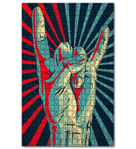 Cakapuzzle Dia Mundial Del Rock Figürü Görseli Puzzle Yapboz MDF (Ahşap) (255 Parça)