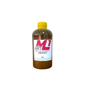 M1 ART Akrilik Boya 500.GR - 15 Farklı Renk Seçeneği - Ahşap, Tuval, Seramik , Duvar ,Taş (Kahverengi)