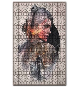 Cakapuzzle Eski Witcher 3 Steelbook Art Görseli Puzzle Yapboz MDF (Ahşap) (255 Parça)