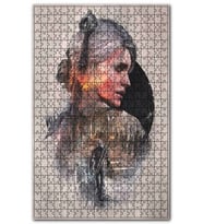 Cakapuzzle Eski Witcher 3 Steelbook Art Görseli Puzzle Yapboz MDF (Ahşap) (255 Parça)