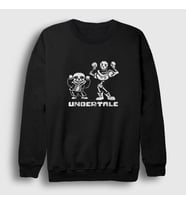 Presmono Unisex Bordo Sans Papyrus Undertale Sweatshirt 32389tt (Siyah)
