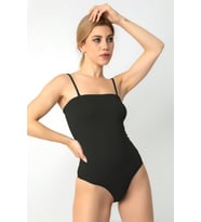 DoReMi Dikişsiz Spor Body (Siyah)