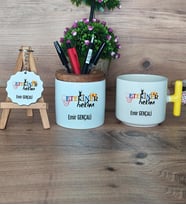 Veteriner Hekim Hediye Sepeti Kupa Bardak T Kulplu, Kalemlik ve Anahtarlık Veteriner Hekime Hediye (Model 5)