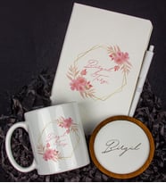 Kişiye Özel Defter Kalem Kupa Ve Bardak Altlığı Hediye Seti 103825 (Model 2)
