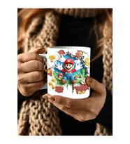 Süper Mario Baskılı 3D Tasarım Seramik Kupa Mug - Hediyelik Kupa Bardak (02)