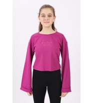 Toontoy Kız Çocuk Baskılı Tişört (Mavi)