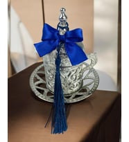 Elm Damat Kahve Fincanı (Mavi)