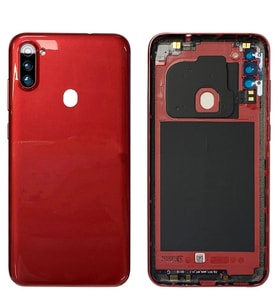 Samsung Galaxy A11 Uyumlu Arka Pil Batarya Kapağı SM-A115F (Kırmızı)