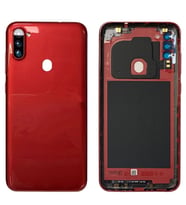 Samsung Galaxy A11 Uyumlu Arka Pil Batarya Kapağı SM-A115F (Kırmızı)