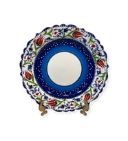 Kişiye özel Resim baskılı Çini Tabak (Mavi)