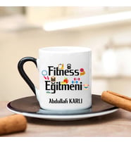 Fitness Eğitmeni Türk Kahvesi Fincanı (Siyah)