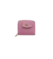 SİA ÇANTA Ollbag Orta Boy Cüzdan Çok Kartlıklı Bozuk & Kagıt Para Gözlü Kullanışlı Kadın Cüzdan (Pembe)