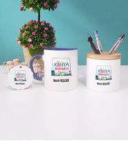 Kimya Mühendisi Kupa Bardak Kırmızı Kalemlik ve Anahtarlık (Model 2)
