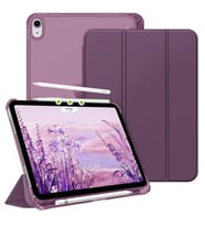 Apple iPad Air 13inç M2 Kılıf Flip Cover Kalem Bölmeli PC Case A2898 A2899 A2900 (Mor)