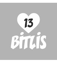 Kalpli 13 Bitlis Araba Sticker siyah 20x15 CM (Beyaz)