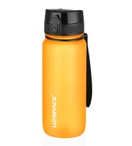 Uzspace 650 ml Tritan Su Matarası 14 Farklı Renk Softtouch  (Turuncu)