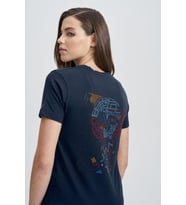 Beginning Composition Kadın Taş T-Shirt (Lacivert)