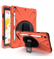 Apple iPad 5. Nesil 9.7 Kılıf Defender Askılı Zırhlı Tank Case A1822 A1823 (Turuncu)