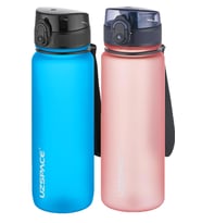 Uzspace 2'li Tritan Matara Seti 800 ml 14 Farklı Renk Seçeneği FiftyFifty (Pudra)