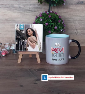 Drama Öğretmeni Fotoğraflı Dekoratif Taş, Kupa Bardak Beyaz Hediye Öğretmenler Günü Hediyesi (Model 9)