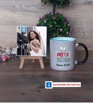 Drama Öğretmeni Fotoğraflı Dekoratif Taş, Kupa Bardak Beyaz Hediye Öğretmenler Günü Hediyesi (Model 9)