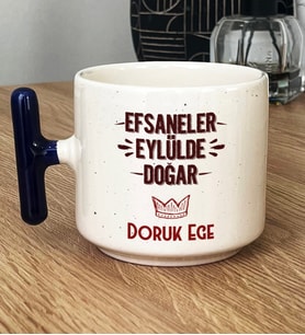 Kişiye Özel Efsaneler Eylülde Doğar Hediye T Kupa Bardak Doğum Günü Hediyesi (Lacivert)