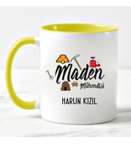 Maden Mühendisi Kupa Bardağı (Sarı)