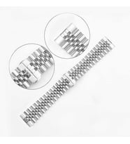 Huawei GT2 46mm KRD-36 22mm Metal Klipsli Tasarım Kordon (Gümüş)