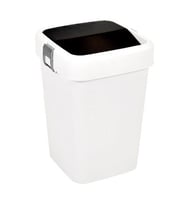 Motek 18 Litre Hassas Kapaklı Çöp Kovası-Cob-411 (Beyaz)