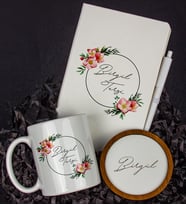 Kişiye Özel Defter Kalem Kupa Ve Bardak Altlığı Hediye Seti 103787 (Model 3)