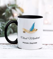 Okul Müdürü Tasarımlı Kişiye Özel Kupa Bardak (Siyah)