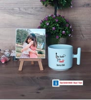 Harika Anne Fotoğraflı Dekoratif Taş, Kupa Bardak Beyaz Hediye (Model 12)
