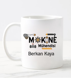 Makine Mühendisi Kupa Bardağı (Beyaz)