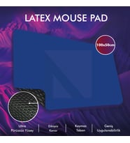 MP05 - 100x50 3xLarge Gaming Mousepad  Kaymaz Taban, Oyuncu Gamepad,Ev,Ofis,Oyun Masa Matı (Mavi)