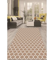 Dijital Kaymaz Taban Yıkanabilir Modern Renkli Salon Halısı Mutfak Halısı Yolluk ND-HT-545 (Vizon)