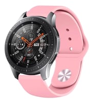 Samsung Galaxy Watch Gear S3 Kordon Silikon Spor Kordon (Pembe)