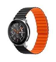 Haylou Solar LS05 Kordon Renkli Strap Deri Loop Kordon (Siyah - Turuncu)