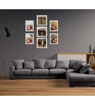 Dekoratif Palet Çoklu Çerçeve Fotoğraflı (model 5) (Beyaz)