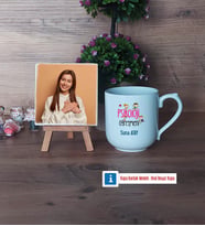 Psikoloji Öğretmeni Fotoğraflı Dekoratif Taş, Kupa Bardak Beyaz Hediye (Model 5)