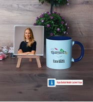 Bankacıya Hediye Fotoğraflı Dekoratif Taş, Kupa Bardak Beyaz Hediye (Model 3)