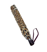 Snotline-April Bayan Şemsiye Otomatik Açılır 10Telli Kapalı Boyut 40 Cm 95 Cm Çap Yeşil Ekose (Leopar)
