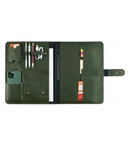 TwinGold Kişiye Özel Tiesto Deri Macbook Organizer 13" Tobacco (Haki)