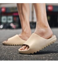 Unisex Slide Fashion Terlik (Bej)