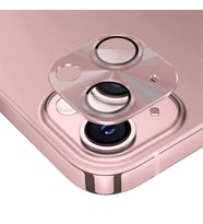 ALLY iPhone 15-15 Plus Metal Tempered Kamera Lens Koruyucu (Pembe)