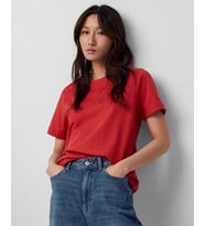 Kadın Bisiklet Yaka Tshirt SPR24TSK46 (Kırmızı)