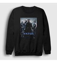 Presmono Unisex Beyaz Cover Film The Matrix Sweatshirt 253733tt (Siyah)