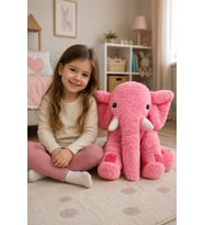 Uyku Arkadaşı Fil  65Cm (Pembe)